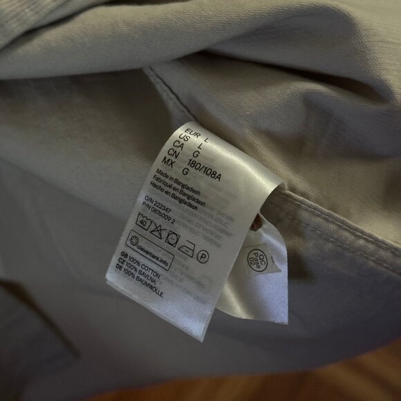 H&M White Button Down Shirt Mens Large - Picture 2 of 4